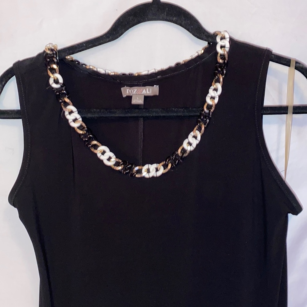 Roz and Ali Black Maxi dress with slits on both size